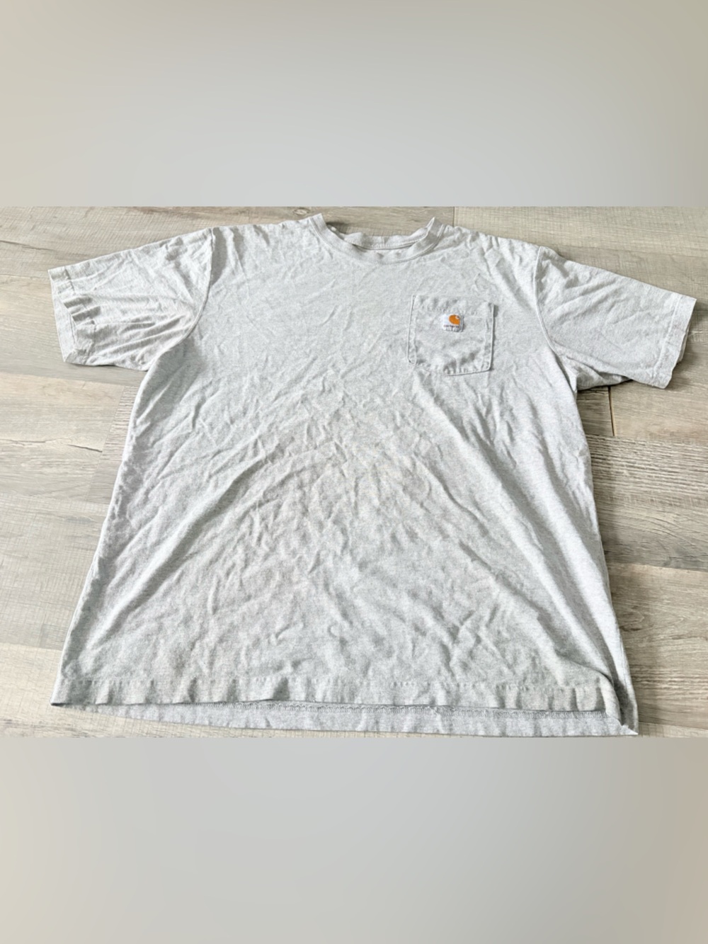 Carhartt Mens Loose Fit Shirt Size XLarge  Gray Short Sleeve Pocket Tee